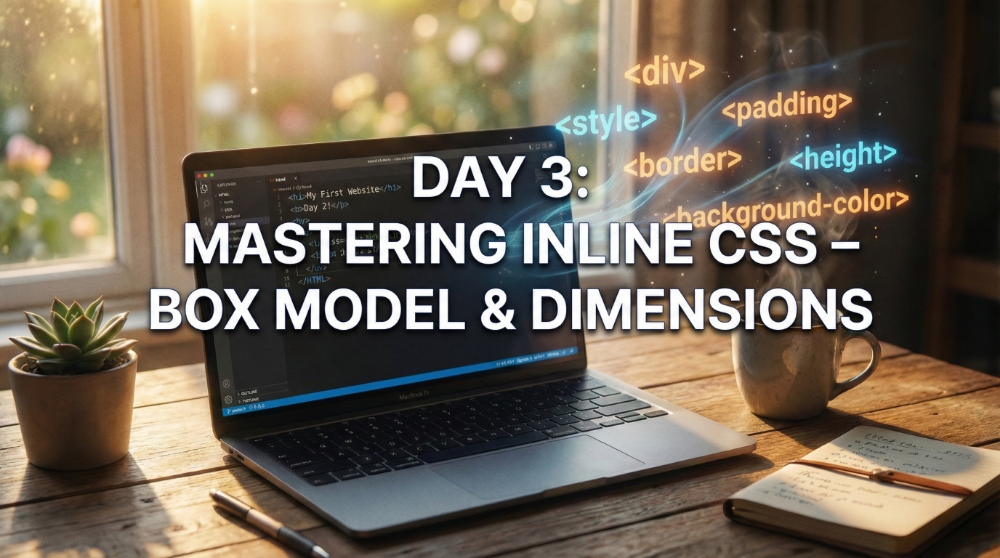 Day 3: Mastering Inline CSS – Backgrounds, Borders & Dimensions